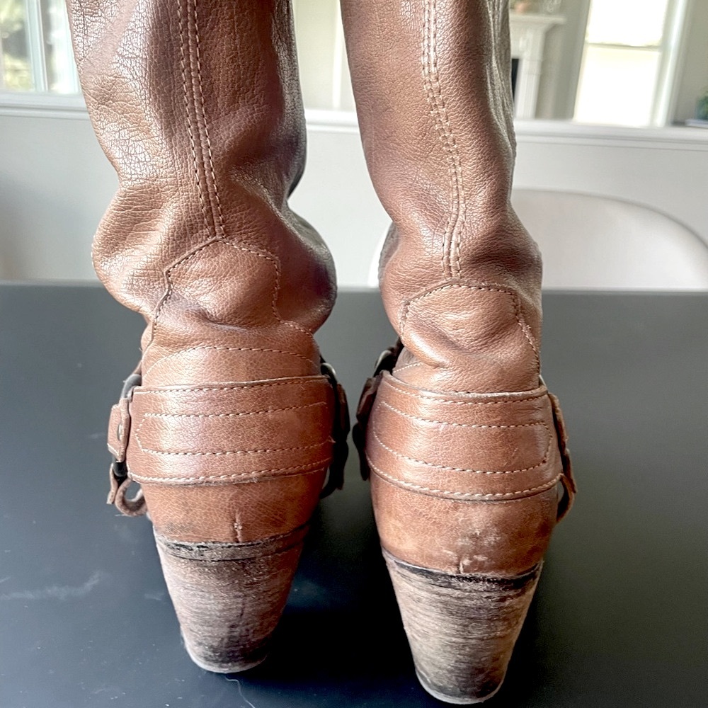 Frye Tan Heeled Boots - Picture 5 of 12